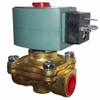 Électrovanne gaz, bobine verte, connecteur noir. Vanne de sûreté pour séchoir à grain gaz Hamel