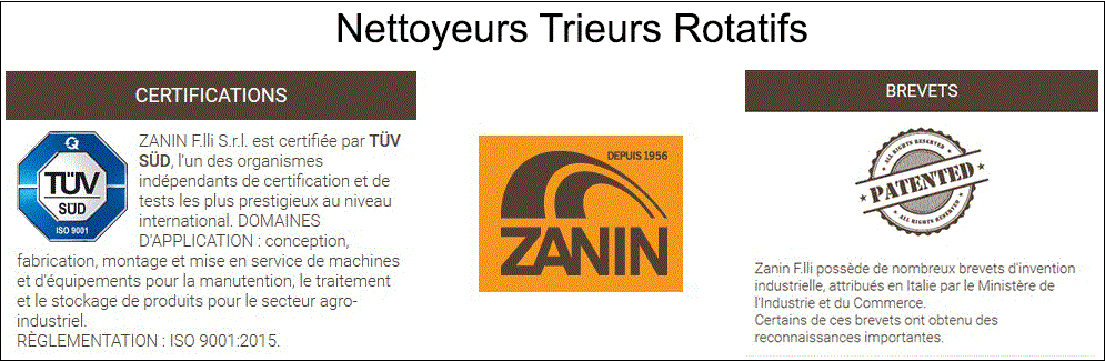 Nettoyeurs Trieurs Rotatifs ZANIN
